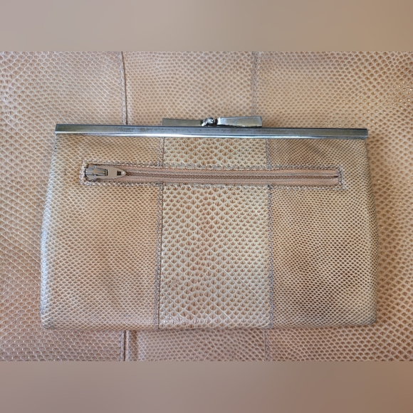 Ruth Saltz VTG Evenin Clutch Wallet Set Snakeskin Leather Mob Wife Old Money MCM